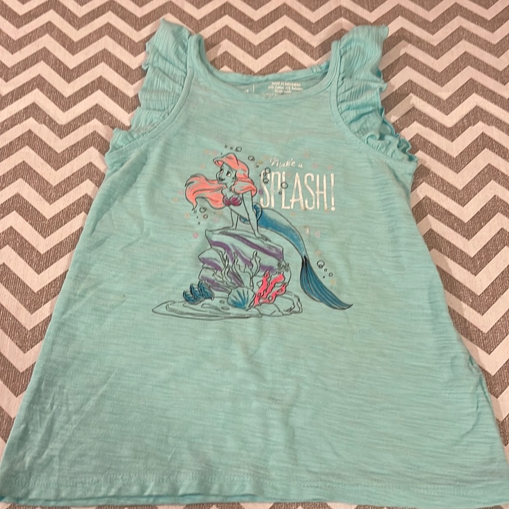 Disney Little Mermaid Ariel sleeveless girls tee